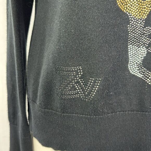 Zadig and Voltaire Black Miss Camo Skull Sweater - Picture 3 of 9